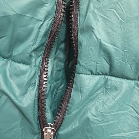 Tommy Hilfiger Green Hooded Puffer Jacket Sz Large - Picture 15 of 16